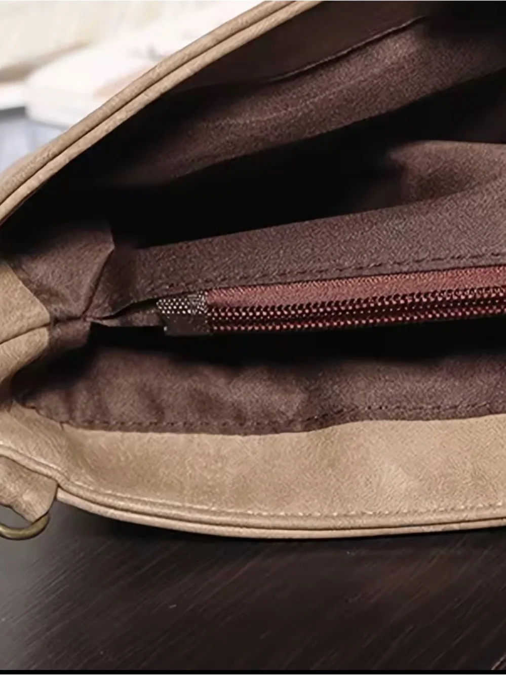 Neutral Beige Envelope Clutch Bag